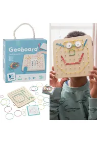 Geoplan tablica manipulacyjna edukacyjna z gumkami Bs Toys