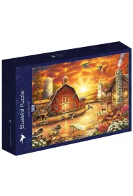 Puzzle 3000 el. Zach�d s��nca na wsi, Chuck Plisson Bluebird Puzzle