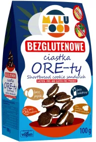 Malu Food Ciastka ore-ty bez cukru bezglutenowe 100 g