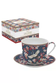 Easy Life Filianka porcelanowa ze spodkiem Okinawa 400ml