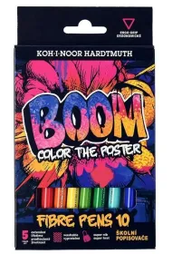 Koh-I-Noor Flamastry Boom 10 kolor�w