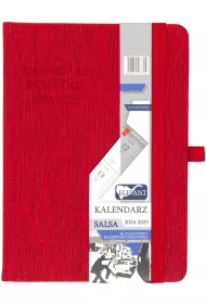 Kalendarz pedagoga 2024/25 B6 tygodniowy Salsa czerwony