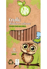 Astra Kredki o��wkowe cedrowe Eco 12 szt.