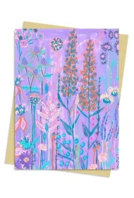 Flame Tree Karnet B6 Fioletowy ogr�d Lucy Innes Williams