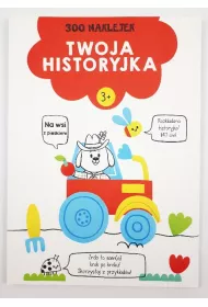 300 naklejek. Twoja historyjka 3+ (czerwona)