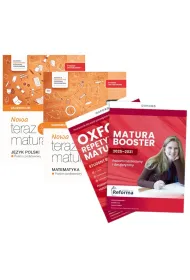 Pakiet Matura 2026: Nowa Teraz matura. Vademecum. Zakres podstawowy: J�zyk polski i Matematyka, Oxford Repetytorium Maturzysty. Poziom rozszerzony z dodatkiem Matura Booster i Online Practice