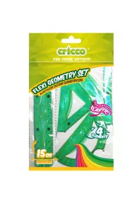 Cricco Zestaw geometryczny Flexi z linijk 4 elementy