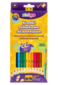 Strigo Kredki owkowe akwarelowe 12 szt.