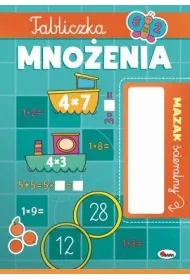 KSIAZECZKA EDUK A4 TABLICZ MNOZ PISAK SCIER AWM