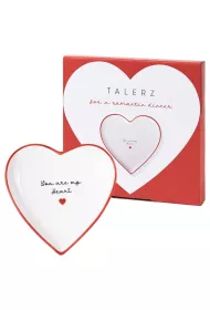 Be-Happy Gifts Talerzyk w ksztacie serca na walentynki