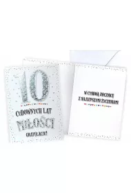 Kukartka Karnet Rocznica �lubu 10