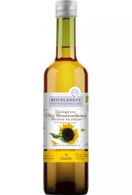 Bio Planete Olej sonecznikowy toczony na zimno 500 ml Bio