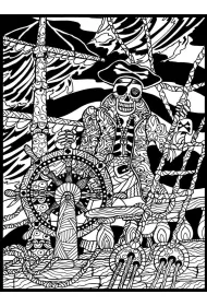 Kolorowanka Welwetowa 47x35 Zjawa Pirata