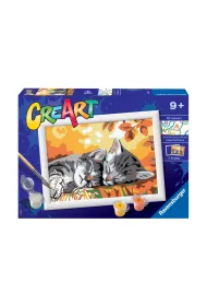Malowanie po numerach CreArt - Jesienne kotki Ravensburger