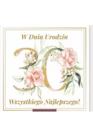 Art Nuvo Karnet kwadrat 30 urodziny damskie CK-01