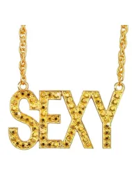 Naszyjnik z napisem Sexy