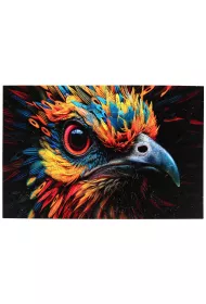 Puzzle drewniane kolorowe - Ptak Eureka 3D