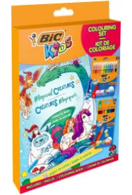 BIC Kids Igloo Colouring Set CFP+CP Zestaw z kolorowank Pudeko 12+12+1 szt.