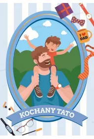 LearnHow Kartka okoliczno�ciowa kochany tato 5 szt.