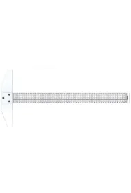 Leniar Linijka plastikowa z ogranicznikiem 50 cm