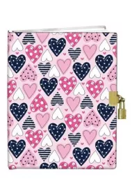 Peter Pauper Press Pami�tnik z k��dk� Serca 13x18 cm, g�adki 60 kartek