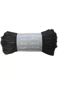 Maildor Rafia naturalna kolor Czarny 50 g