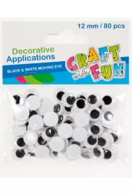 Ozdoba Oczy Craft with Fun 12mm