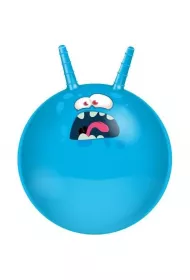Pika do skakania z rogami niebieska 45cm Eddy Toys