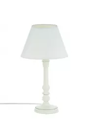 Atmosphera Drewniana lampka nocna Leo 36 cm