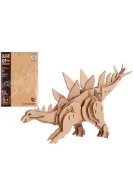 Puzzle drewniane 3D Dinozaur Stegozaurus Pro Kids