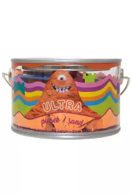 Ultra Piasek pomara�czowy - puszka 200g + 5 foremek Zamek Epee