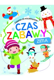 Zadania do kolorowania. Czas zabawy. Zima