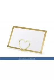 PartyDeco Wizyt�wki na st� Ramka z�ota 9,5x5,5cm (10 szt)