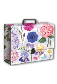 Penmate Teczka z r�czk� b4 jumbo t 0125 kwiaty polskie hortensja na jasnym tle folia mat nierysuj�ca