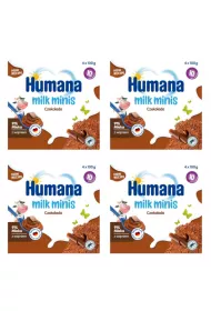 Humana Milk Minis Budy czekoladowy po 10. miesicu Zestaw 4 x 400 g