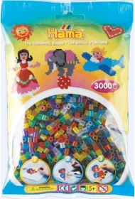 Midi koraliki p�przezroczyste 3000szt Hama