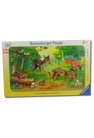 Puzzle 15 el. Le�ne zwierz�ta Ravensburger