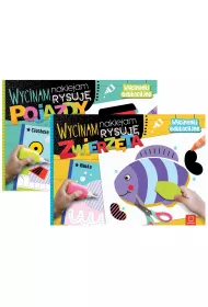 Pakiet Wycinam, naklejam, rysuj�. Wycinanki edukacyjne. Pojazdy, Zwierz�ta