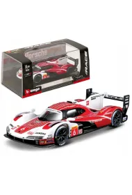 Bburago model 1:43 porsche 963 white/red