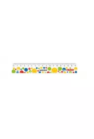 Herlitz Linijka plastikowa Smiley World Rainbow 17 cm