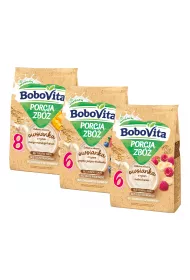 BoboVita Zestaw Delikatnych mlecznych owsianek Porcja zb 3 x 210 g