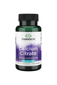 Swanson Calcium Citrate 200 mg Suplement diety 60 kaps.