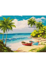 Ideyka Malowanie po numerach - Pi�kna wyspa 40x50cm
