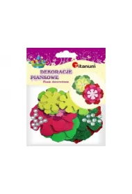 Titanum Dekoracje piankowe kwiaty 101-1435