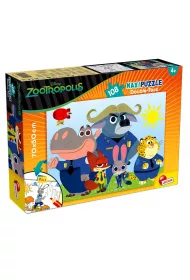 Puzzle dwustronne maxi 108 el. Zwierzogr�d Lisciani