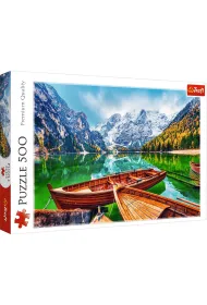 Puzzle 500 el. Jezioro Braies, W�ochy Trefl