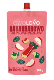 Owolovo Mus jabkowo-rabarbarowy Rabarbarowo 200 g