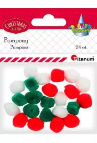 Titanum Pompony akrylowe 24 szt.