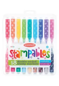 Kolorowe Baloniki Flamastry pachn�ce ze stempelkami Stampables 18 kolor�w
