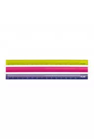 Milan Linijka plastikowa tr�jk�tna kolorowa 15 cm